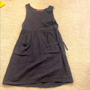 Pyne and Smith dark gray apron dress